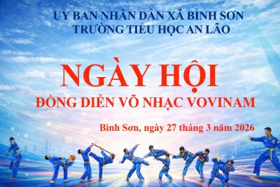 Đồng diễn Võ nhạc Vovinam – Trường tiểu học An Lão, xã Bình Sơn, tỉnh Ninh Bình.